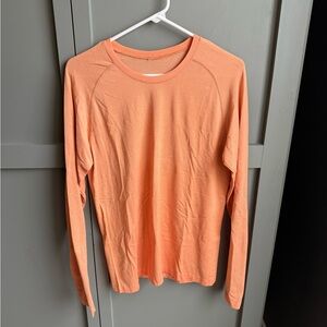 lululemon Mens Metal Vent Orange Long Sleeve